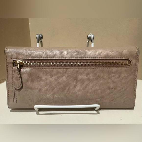 PRADA Tricolor Saffiano Double Snap Wallet - Picture 3 of 16
